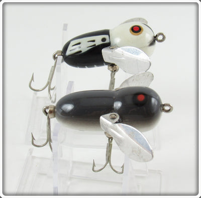 Heddon Mouse & Black White Head Tiny Crazy Crawler Lure Pair