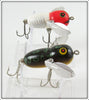Heddon Bull Frog & Red/White Shore Tiny Crazy Crawler Pair