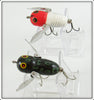 Heddon Bull Frog & Red/White Shore Tiny Crazy Crawler Pair