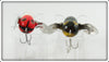 Heddon Bull Frog & Red/White Shore Tiny Crazy Crawler Pair
