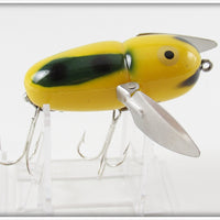 Heddon Yellow Green Wings Crazy Crawler Lure