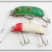 P & K Bright Eyes Pair To Fish With: Frog & Red/White