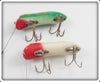 P & K Bright Eyes Pair To Fish With: Frog & Red/White