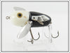 Heddon Black White Head Crazy Crawler