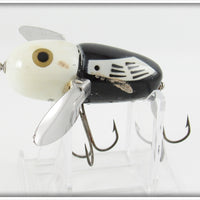 Heddon Black White Head Crazy Crawler