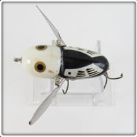 Heddon Black White Head Crazy Crawler