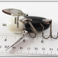 Heddon Black White Head Crazy Crawler