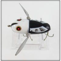 Heddon Black White Head Crazy Crawler