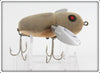 Vintage Heddon Grey Flocked Mouse Crazy Crawler Lure