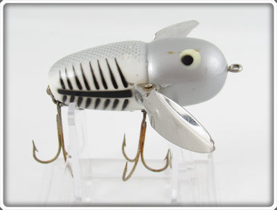 Vintage Heddon Silver Shore Crazy Crawler Lure 