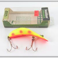 Vintage Heddon Fire Herring Red Spots Magnum Tadpolly In Box 