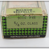 Heddon Fire Herring Red Spots Magnum Tadpolly In Box