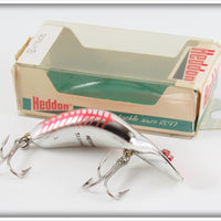 Heddon Nickel Fluorescent Red Shore Tadpolly Lure In Box