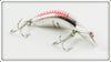 Heddon Nickel Fluorescent Red Shore Tadpolly In Box