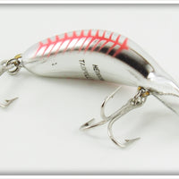 Heddon Nickel Fluorescent Red Shore Tadpolly In Box