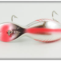 Heddon Nickel Fluorescent Red Shore Tadpolly In Box