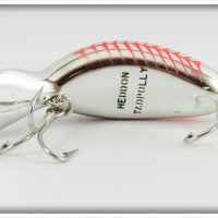 Heddon Nickel Fluorescent Red Shore Tadpolly In Box