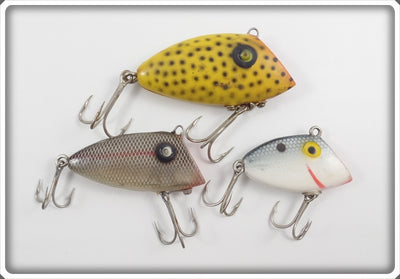 Pico Perch/Bayou Boogie Lot Of Three: Yellow Black Spots, Black Scale, Grey/White