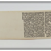 Heddon Spotted Redhorse Tadpolly On Card