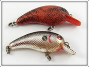 Vintage Cordell Chrome & Natural Crawdad Big O Pair