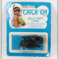 Vintage Catch Em Inc Black Jelly Bait Pair In Package