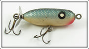 Vintage Paw Paw Blue & Silver Scale Spinning Torpedo Lure 