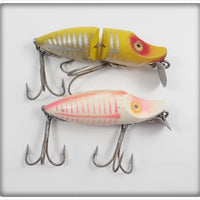 Heddon River Runt Pair: Yellow Shore & Pink Spook Ray