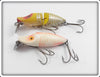 Heddon River Runt Pair: Yellow Shore & Pink Spook Ray