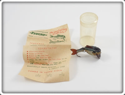 Plucky In Tube With Paperwork