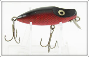 Vintage Paw Paw Red Gold Scale Midget Wiggler Lure