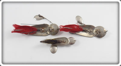 Heddon Nickel Plated Ace Stanley & 2 Queen Stanleys