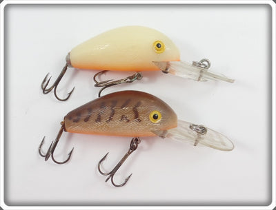 Rebel Humpy Pair: White & Brown Crawdad