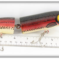 Vintage Allan Cole Rainbow Trout 8" Jointed AC Plug Lure 