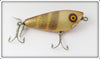 Vintage Barracuda Gold Scale Brown Stripes Topwater Lure