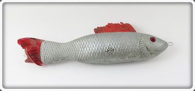Vintage Ecksi Lure Mfg Co Grey & Red Weedless