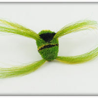 Vintage Green & Black Fly Rod Hair Frog Lure 