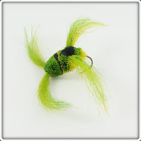 Green & Black Fly Rod Hair Frog