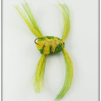 Green & Black Fly Rod Hair Frog