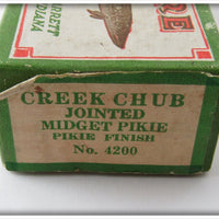Creek Chub Pikie Finish Jointed Midget Pikie Empty Box