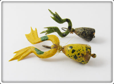 Vintage Paw Paw Fly Rod Wotta Frog Pair 70F 71F