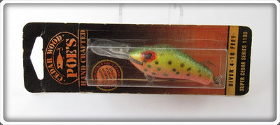Poe's Glitter Rainbow Trout Diver Lure On Card