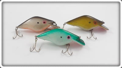 Mann's Razor Back Lot Of Three: Green, Gray, & Dark Yellow