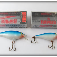 Rapala Blue Shad Rap In Lure Pair In Boxes