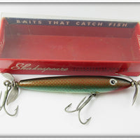 Vintage Shakespeare Gold Scale Slim Jim Lure In Box 6541 GW 