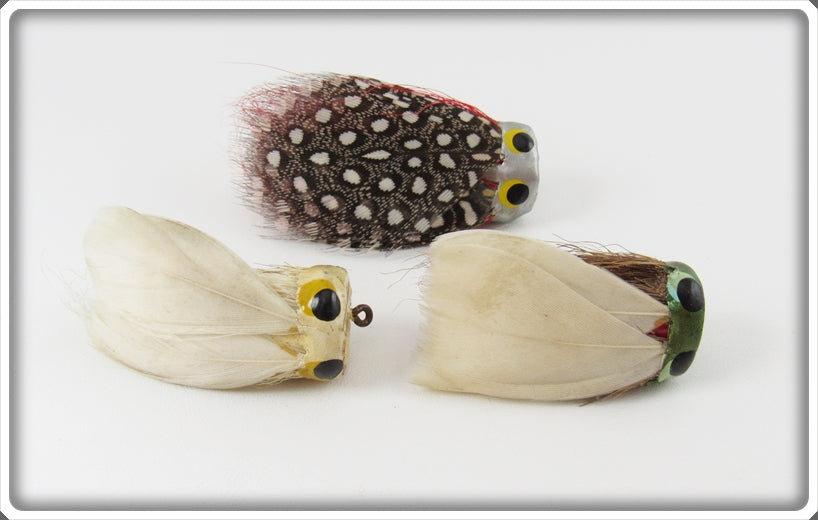 Vintage Viking Corker Popping Bug Lot Of Three Lures 