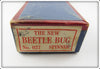 Vintage The New Beetle Bug Spinner Empty Lure Box 