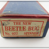 Vintage The New Beetle Bug Spinner Empty Lure Box 