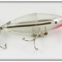 Vintage Tackle Industries Clear Black Stripe Skip Jack Lure