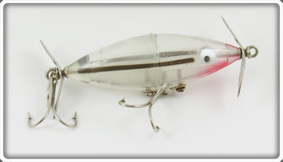 Vintage Tackle Industries Clear Black Stripe Skip Jack Lure