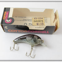 Vintage Cordell Natural Finish Big O Lure In Box